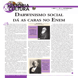DARWINISMO SOCIAL DÁ AS CARAS NO ENEM