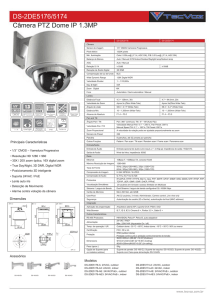 DS-2DE5176/5174 Câmera PTZ Dome IP 1.3MP - TECVOZ
