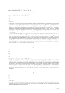 I II III Exame Nacional de 2007 (1.a Fase, versão 1)