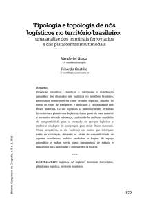 Tipologia e topologia de nós logísticos no território - AGB