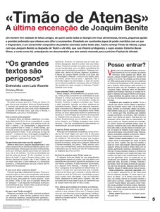 A última encenação de Joaquim Benite