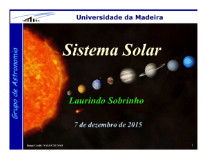 Sistema Solar - Universidade da Madeira