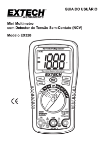 GUIA DO USUÁRIO Mini Multímetro com Detector de Tensão Sem
