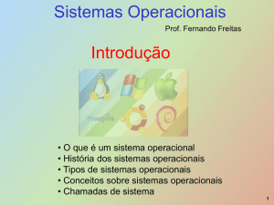 Introdução Sistemas Operacionais