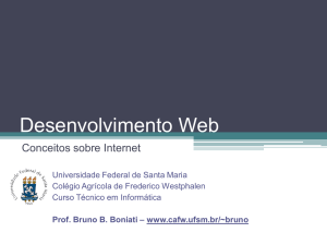 Conceitos sobre Internet - Colégio Agrícola de Frederico Westphalen