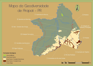 Mapa da geodiversidade de Arapoti