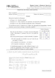 Álgebra Linear e Geometria Analıtica Álgebra Linear e Geometria