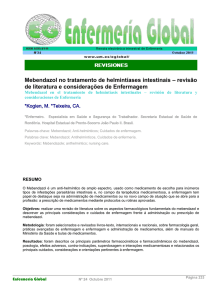 Mebendazol no tratamento de helmintíases intestinais – revisão de