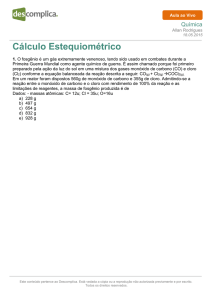 Cálculo Estequiométrico