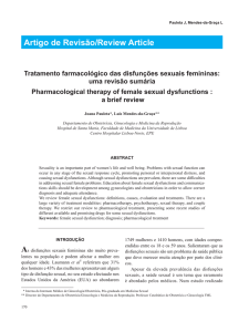 Tratamento farmacológico das disfunções sexuais femininas
