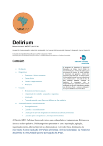 Delirium - Sociedade Brasileira de Medicina de Família e