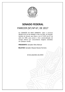 relator - Senado Federal