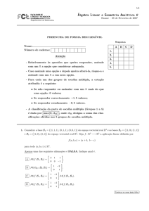 Álgebra Linear e Geometria Analıtica E Álgebra Linear e Geometria