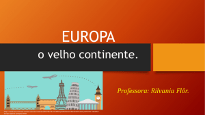 Europa - Professora Rilvânia