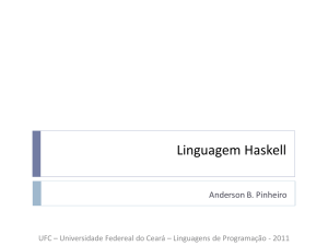 Linguagem Haskell