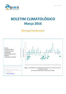 Boletim Climatológico, Março 2016