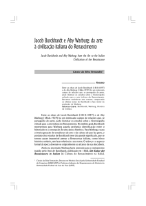 Jacob Burckhardt e Aby Warburg: da arte à civilização italiana do