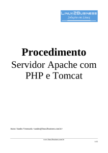 Servidor Apache com PHP e Tomcat