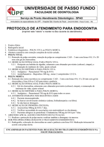 Protocolo para endodontia