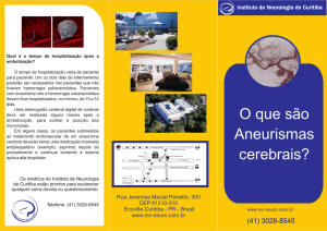 O que são Aneurismas cerebrais? - Instituto de Neurologia de Curitiba