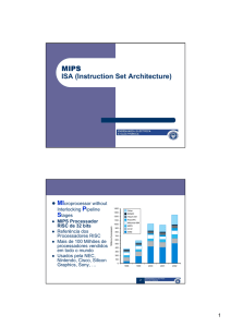 MIPS ISA (Instruction Set Architecture)