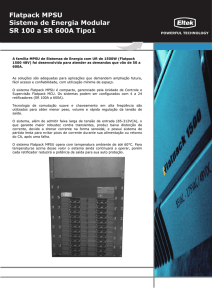 Datasheet SR 100 to 600A -48V Tipo 1 Portuguese