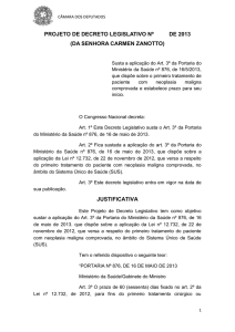 projeto de decreto legislativo nº de 2013 (da senhora carmen