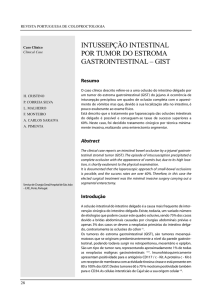 intussepção intestinal por tumor do estroma gastrointestinal – gist