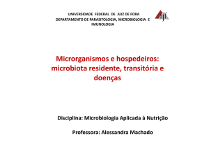 Microrganismos e hospedeiros