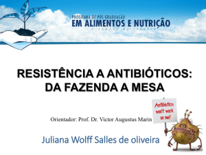 resistência a antibióticos: da fazenda a mesa