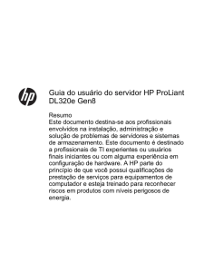 Guia do usuário do servidor HP ProLiant DL320e Gen8