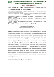 RELAÇÃO GENÉTICA ENTRE Capsicum frutescens E C. chinense