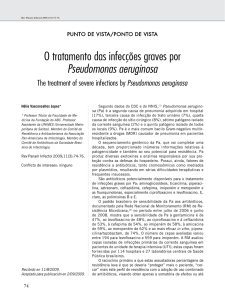 O tratamento das infecções graves por Pseudomonas aeruginosa