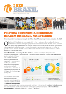POLITICA E ECONOMIA DERRUBAM IMAGEM DO BRASIL NO