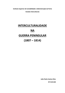 interculturalidade na guerra peninsular (1807 – 1814)