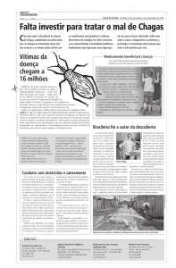 Falta investir para tratar o mal de Chagas