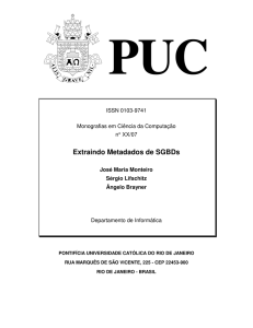 Extraindo Metadados de SGBDs - DI PUC-Rio
