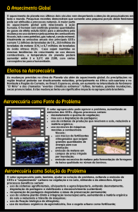 Veja a versão em PDF. - Aquecimento Global e Mudanças Ambientais