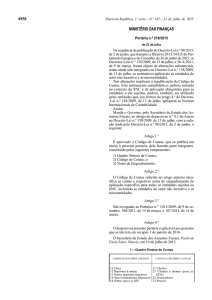 Portaria n.º 218/2015 - Comissão de Normalização Contabilística