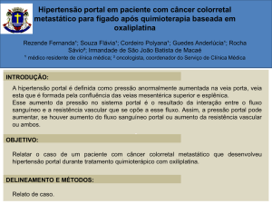 Hipertensão portal em paciente com câncer colorretal metastático