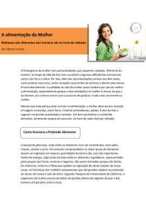 A alimentação da Mulher - Med Rio Check-up