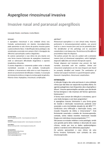 Aspergilose rinossinusal invasiva Invasive nasal and paranasal