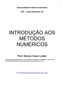 introdução aos métodos numéricos
