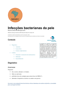 Infecções bacterianas da pele - Sociedade Brasileira de Medicina