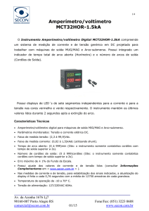 Amperímetro/voltímetro MCT32HOR