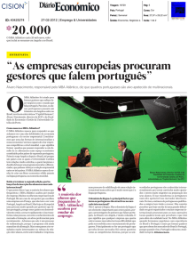 “As empresas europeias procuram gestores que falem português”