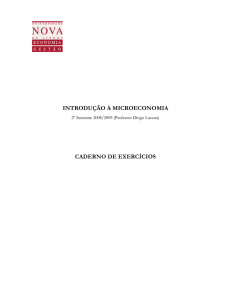 Caderno de Exercícios - Faculdade de Economia da Universidade