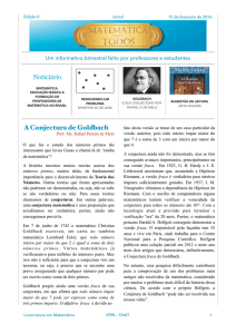 II Edição do Jornal Matemática para Todos