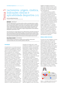 Lactatemia - Revista de Medicina Desportiva