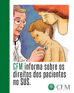 CFM informa sobre os direitos dos pacientes no SUS. - OAB-Go